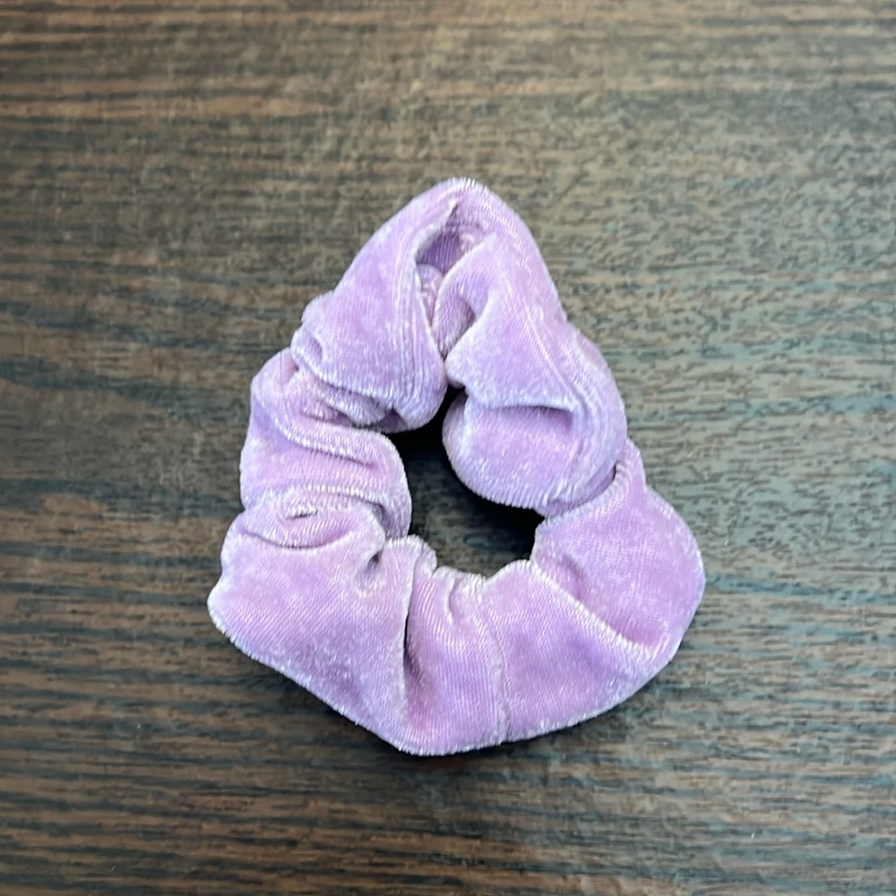Lilac Velvet Hair Scrunchie